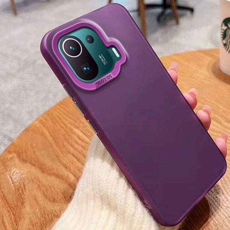 For Xiaomi Mi 11 Pro Case Xiaomi 11 Pro Phone Case Xiaomi 11 Cover M2102K1AC M2011K2G Luxury Metallic Aurora Skin Matte Cover