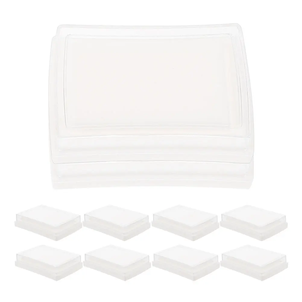 15Pcs Blank Inkpad Sponge High-Density Refillable Ink Pads for Craft DIY Office Stamp Pads Fingerprint Use Ink Pad Sponge