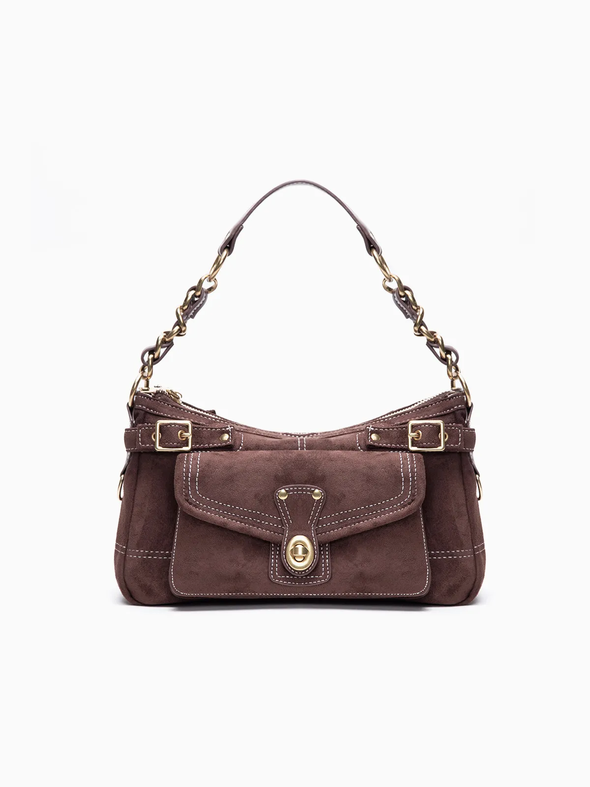 

Винтажная замшевая женская сумка через плечо, повседневная сумка-подушка, сумка-кроссбоди на одно плечо, вместительная сумка с множеством карманов