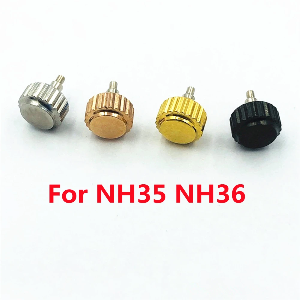 

NH35 Корона Запчасти для часов Корпус бревна Корона Корона Подходит для NH35 NH36 Корона для часов Нержавеющая сталь Инструмент для ремонта часов Аксессуары