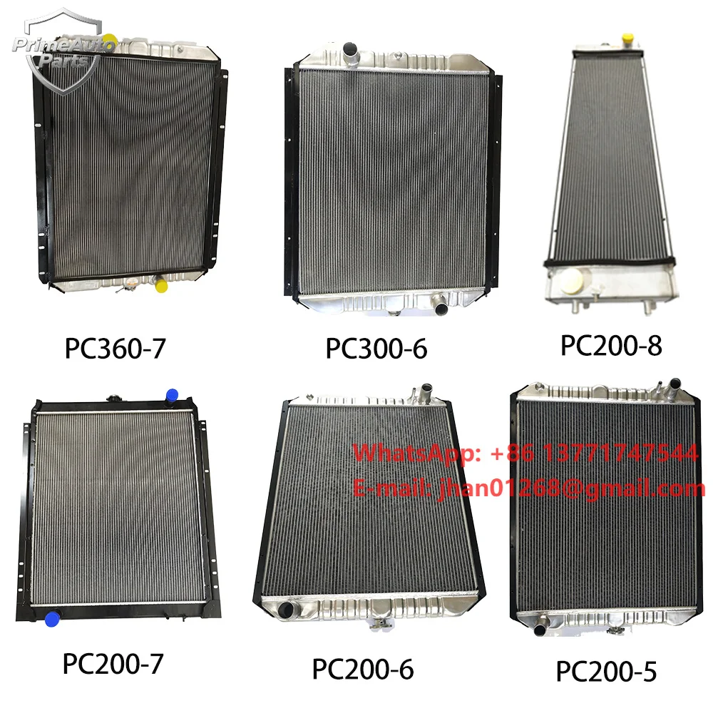 Radiator Core 207-03-71110 2070371110 for Komatsu PC360-7 PC300-7 Excavators Cooling System Replacement Aluminum Water Tank