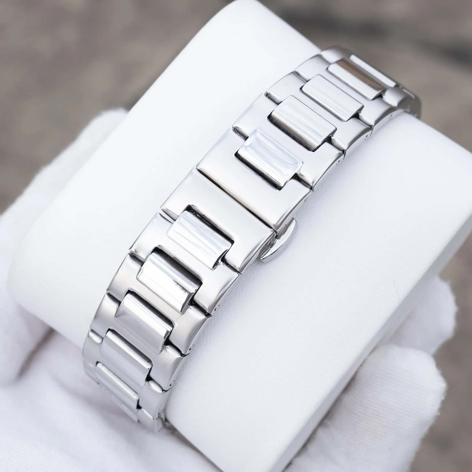 Роскошные мужские автоматические механические часы с квадратным скелетом и синим циферблатом, модный деловой браслет