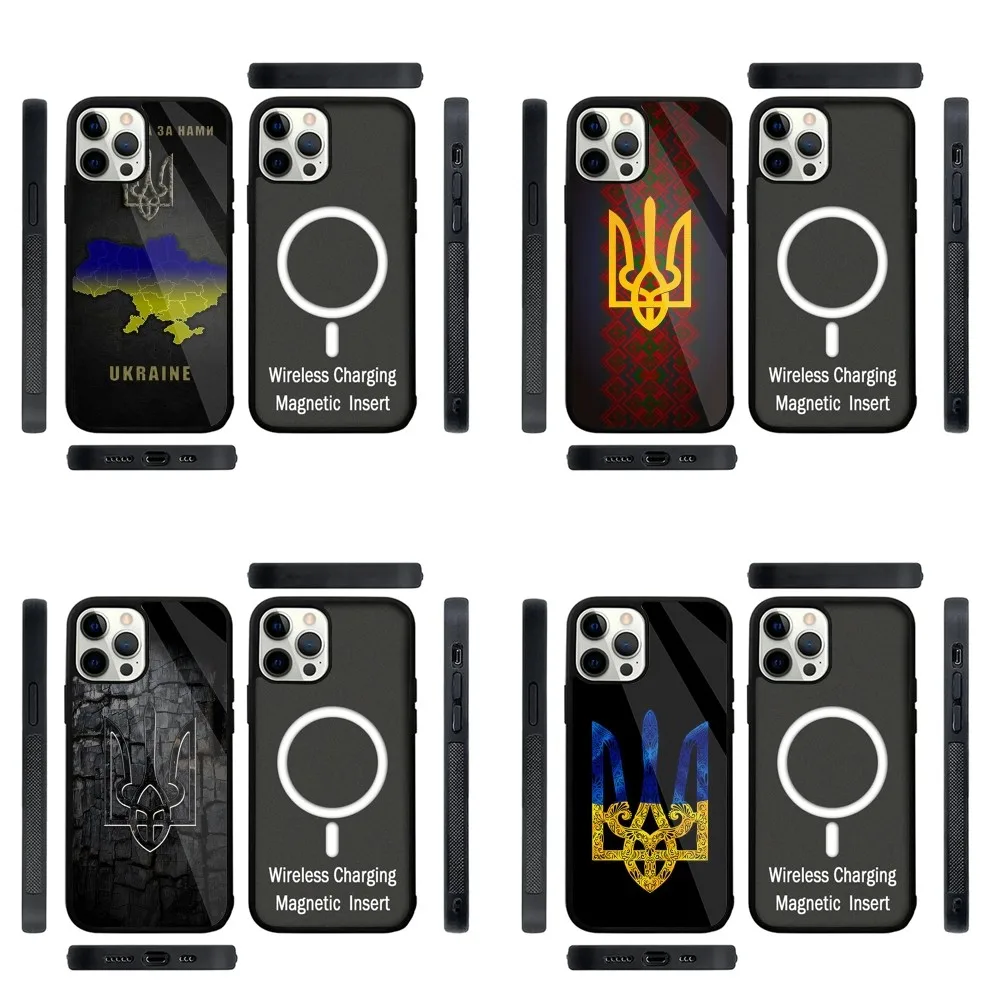 Ukraine Ukrainian Flag  Phone Case Strong Magnetic For IPhone 16,15,14,13,Pro,Max,Plus,11,12,Mini For Magsafe Wireless Charging