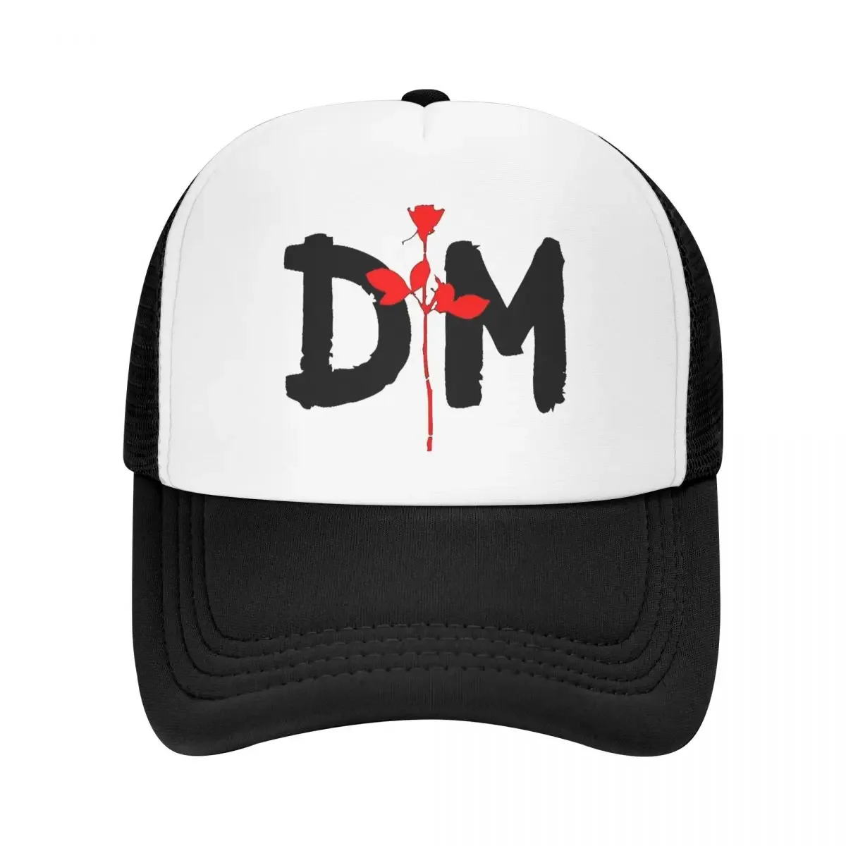 Depeches Mode Trucker Cap Men Women Hip-Hop DM Band Hat Adjustable Polyester Mesh Baseball Cap Summer