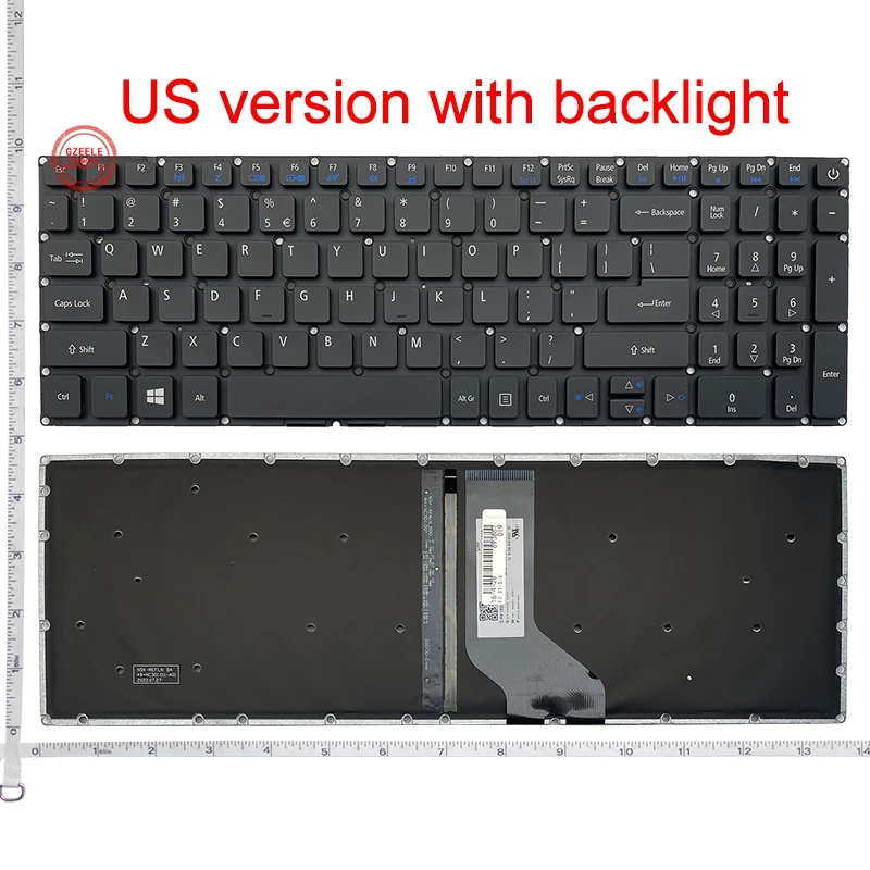 

GZEELE New for Acer Aspire VN7-572 VN7-572G VN7-572TG VN7-592G VN7-792G Keyboard English US backlit backlight black