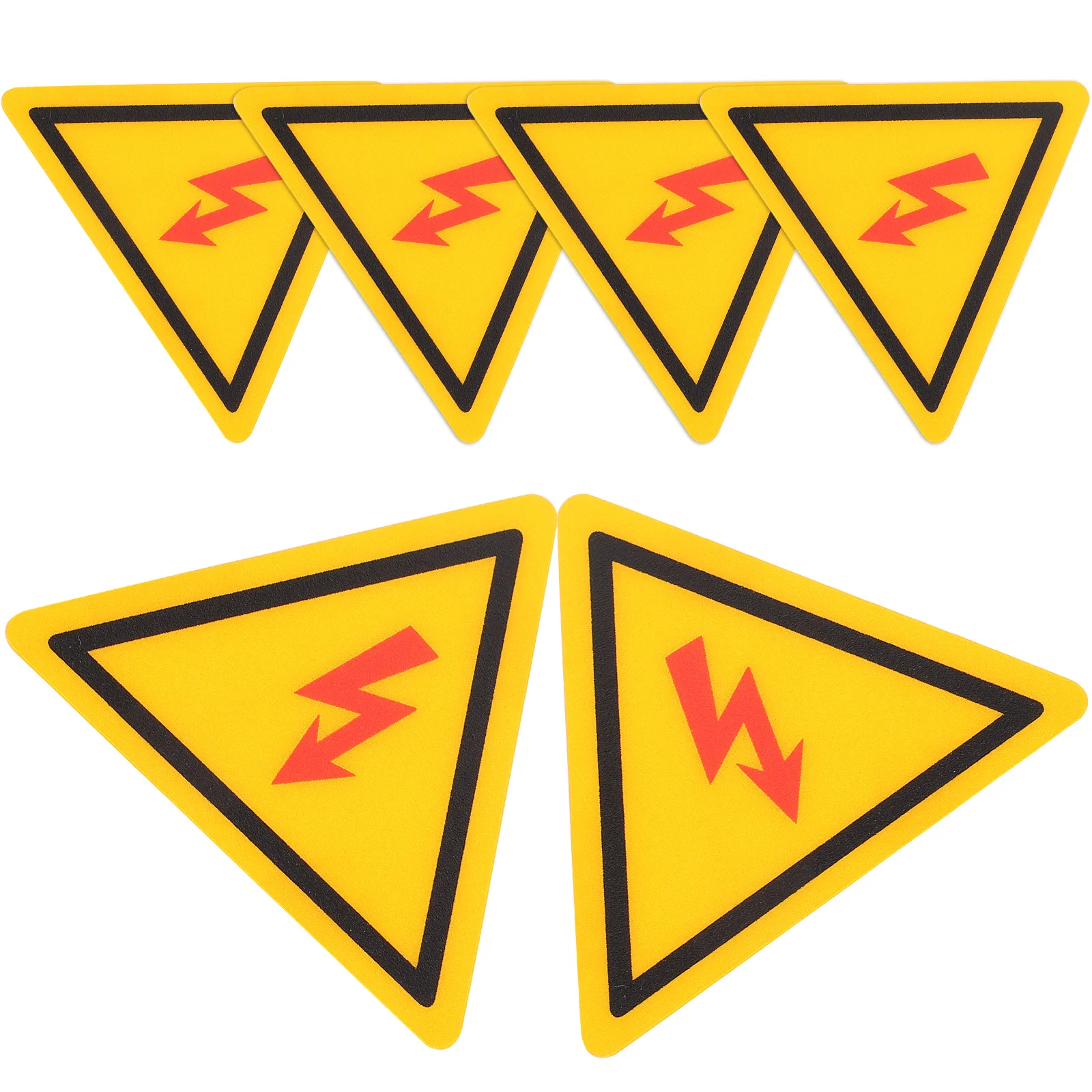 

6 Pcs High Voltage Sign Sticker Electrical Panel Labels Warning Caution Fence Stickers Applique Logo