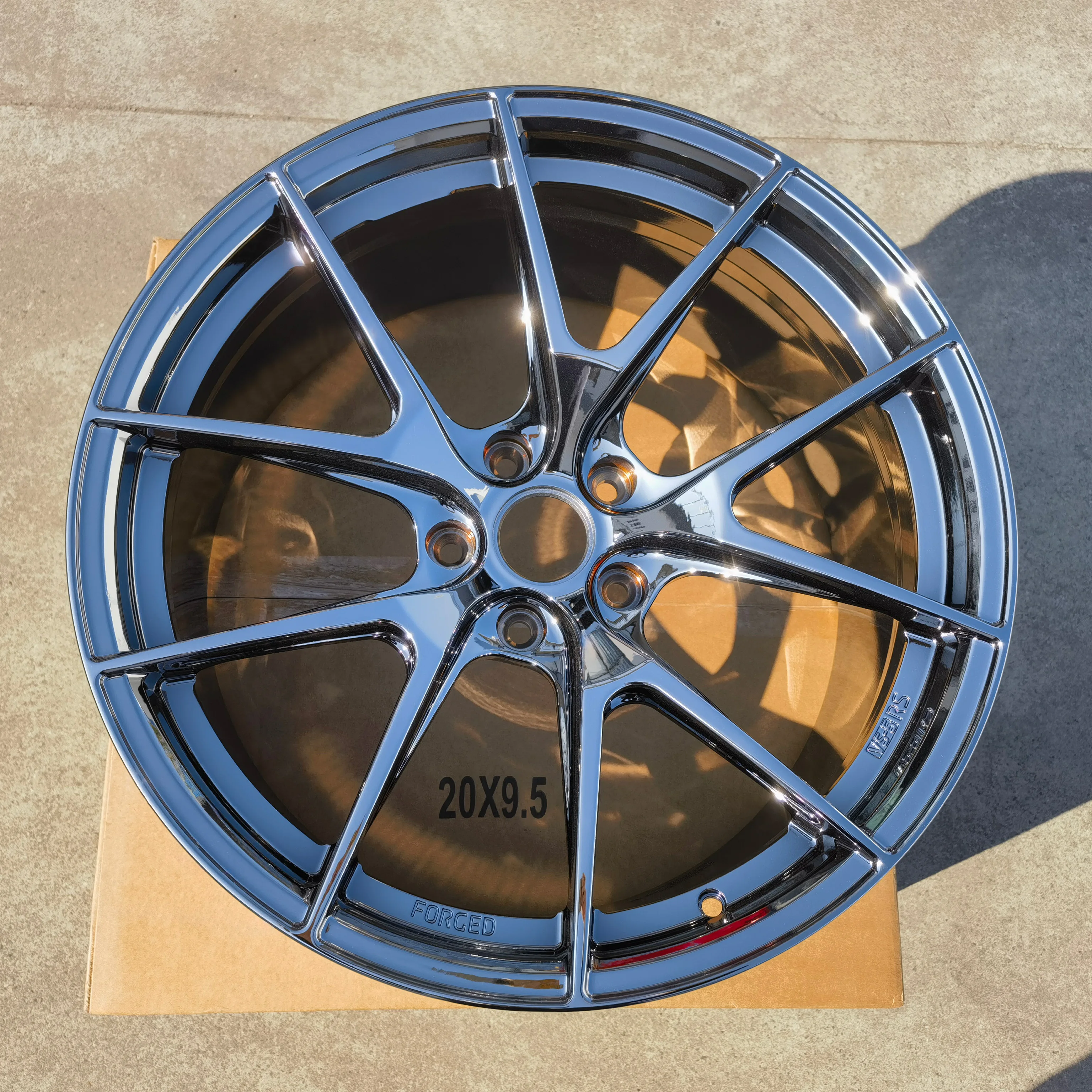 

KE VS-5RS Chrome Silver Forged Wheel Monoblock Hub Passenger Car ODM OEM CUSTOM Alloy Rim for Luxury Car MAYBACH Racing