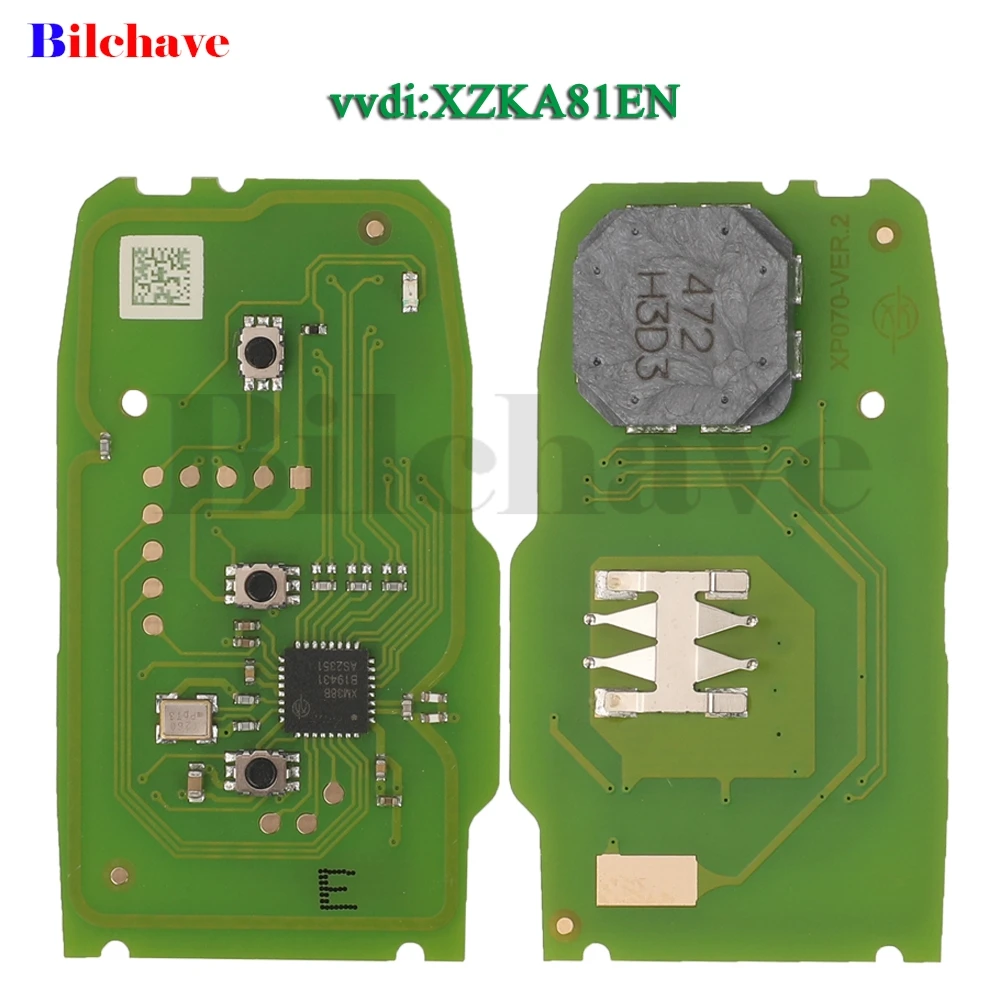 Jingyuqin XZKA81EN العالمي 3 أزرار XZ سلسلة خاصة لوحة دارات مطبوعة حصريًا عن بعد مفتاح السيارة فوب لنماذج هيونداي كيا