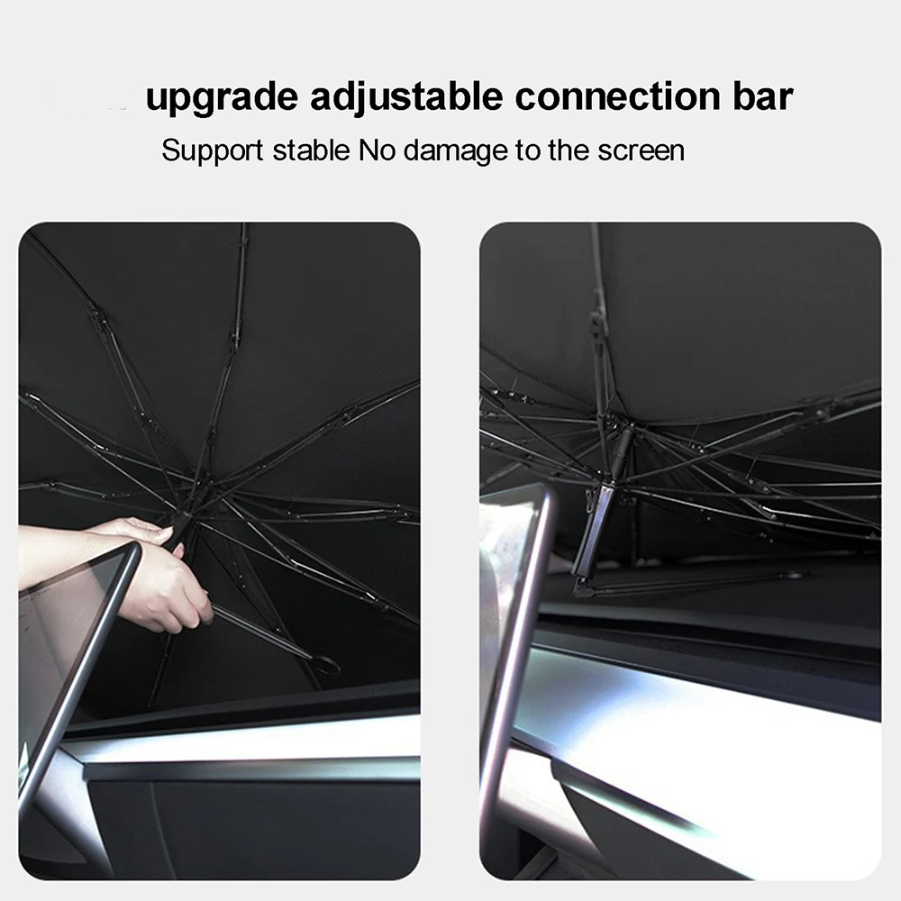 Car Windshield Sunshade Umbrella for Tesla Model 3/Y/X/S Auto Front Window Sun Shade Covers Sun Protector