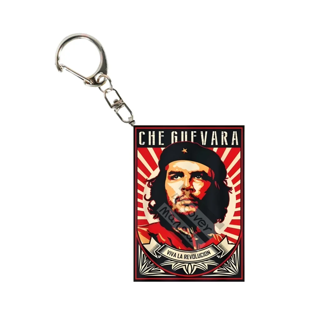 6cm Anime Cuba hero Che Guevara Acrylic Keychain Model Cosplay Charm Characters Ornament Accesorios Goods fan Collection Gifts