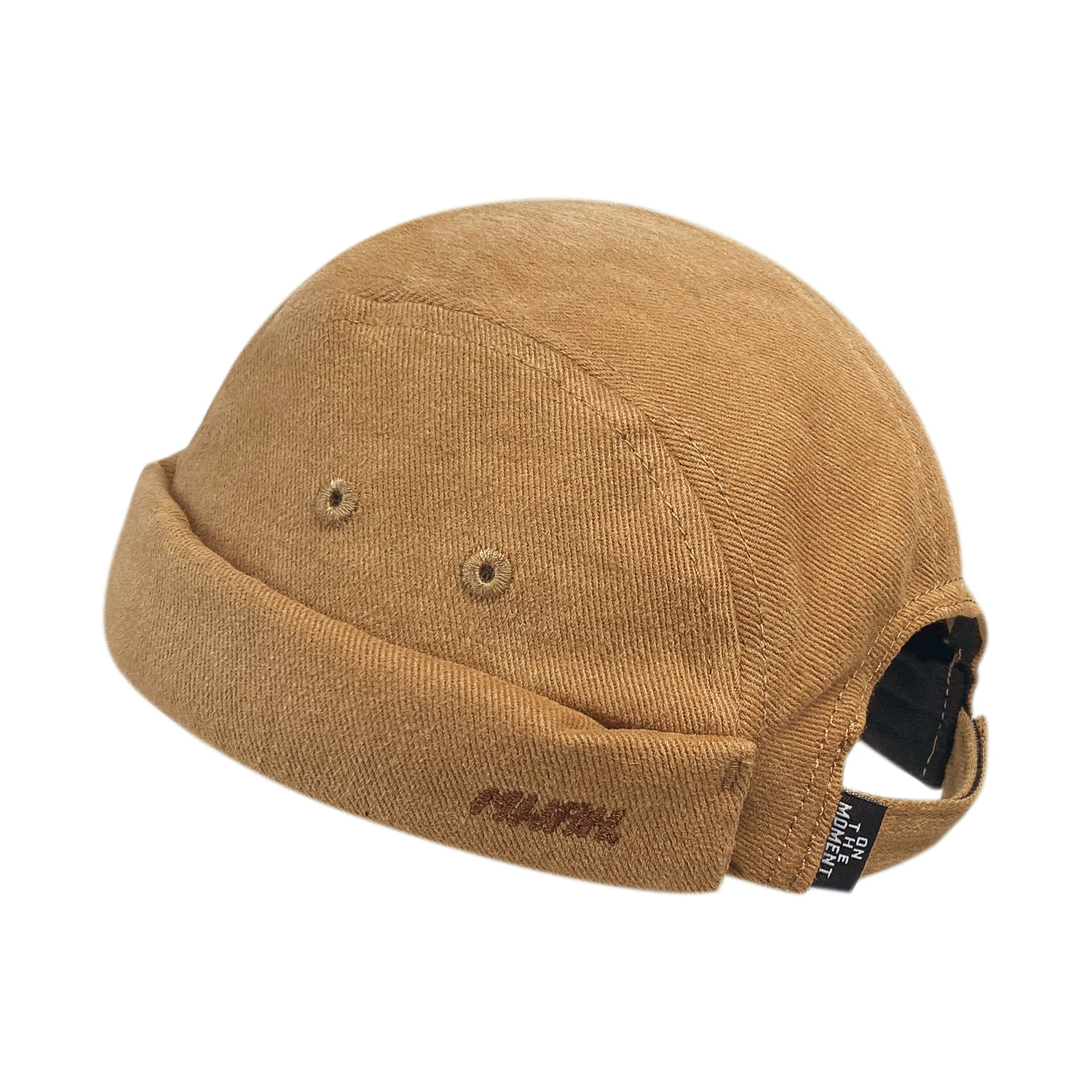 Clape Retro Streetwear Beanie Cap Brimless Hat 5 Panel Hat Unisex Docker Cap Rolled Cuff Harbour Hat Corduroy Sailor Biker Cap