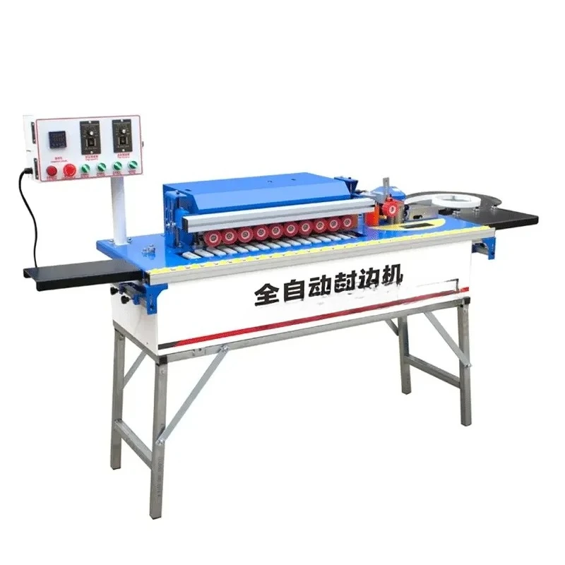

DW102 Automatic Edge Banding Machine Full Automatic Gluing and Trimming Straight and Curve Ends for Wood Industries New Used