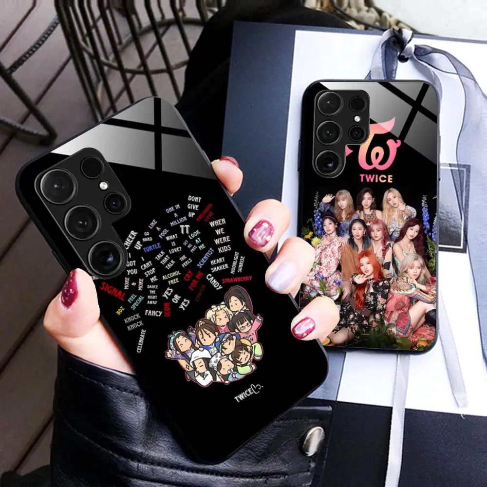 KPOP Girls Twice Phone Case for Samsung Galaxy A26 25 24 23 22 21 17 16 15 14 13 12 11 5G Glass Protective Cover