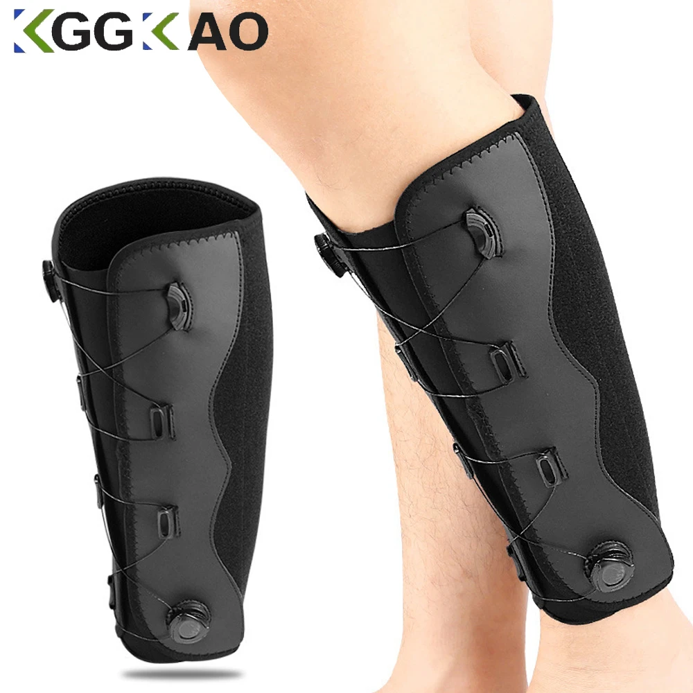 1PC Calf Brace for Torn Muscle and Shin Splint Pain Relief,Adjustable Neoprene Compression Support Wrap for Lower Leg Injury