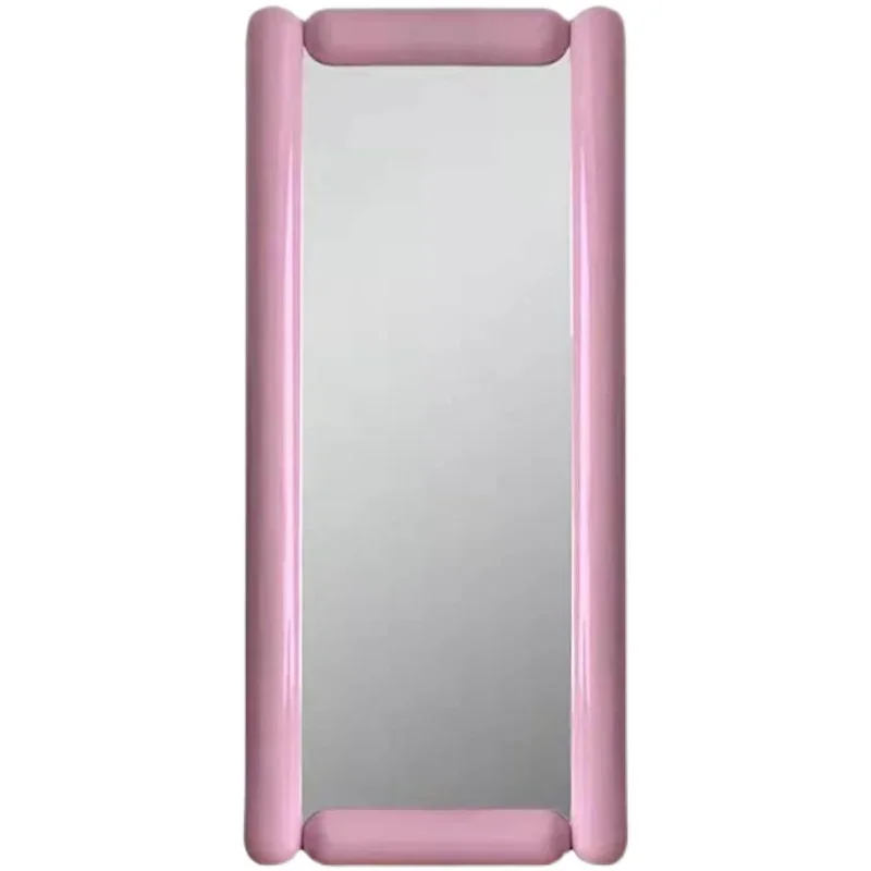 Rectangle Pink Full Length Mirror Korean Style Large Design Maiden Big Mirror Quality Decorative Frame Espelho Household Goods