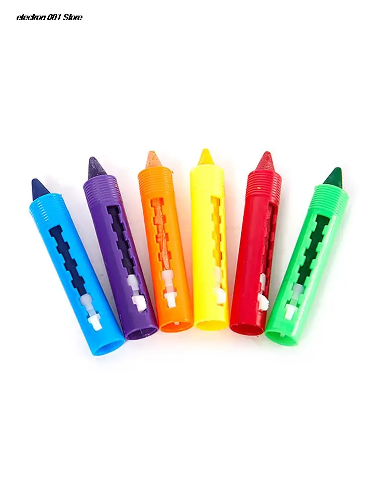 6Pcs Washable Crayon Kids Baby Bath Time Paints Drawing Pens Toy for Halloween Makeup writing utensils image 4