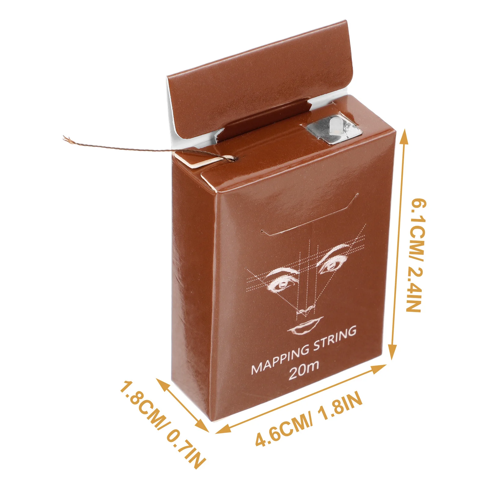 

1 Box 20M Brow Mapping String for Eyebrow Tattooing Pre-Marking Tool with Consistent Ink Flow Easy to Use for Salon Or Home Use