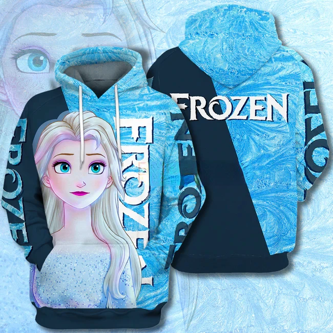 

Unifinz DN T-shirt Beauty Elsa Disney Princess Frozen 3D PRINT T-shirt Awesome DN Frozen Hoodie Sweater Tank Elsa Hoodie Sweater