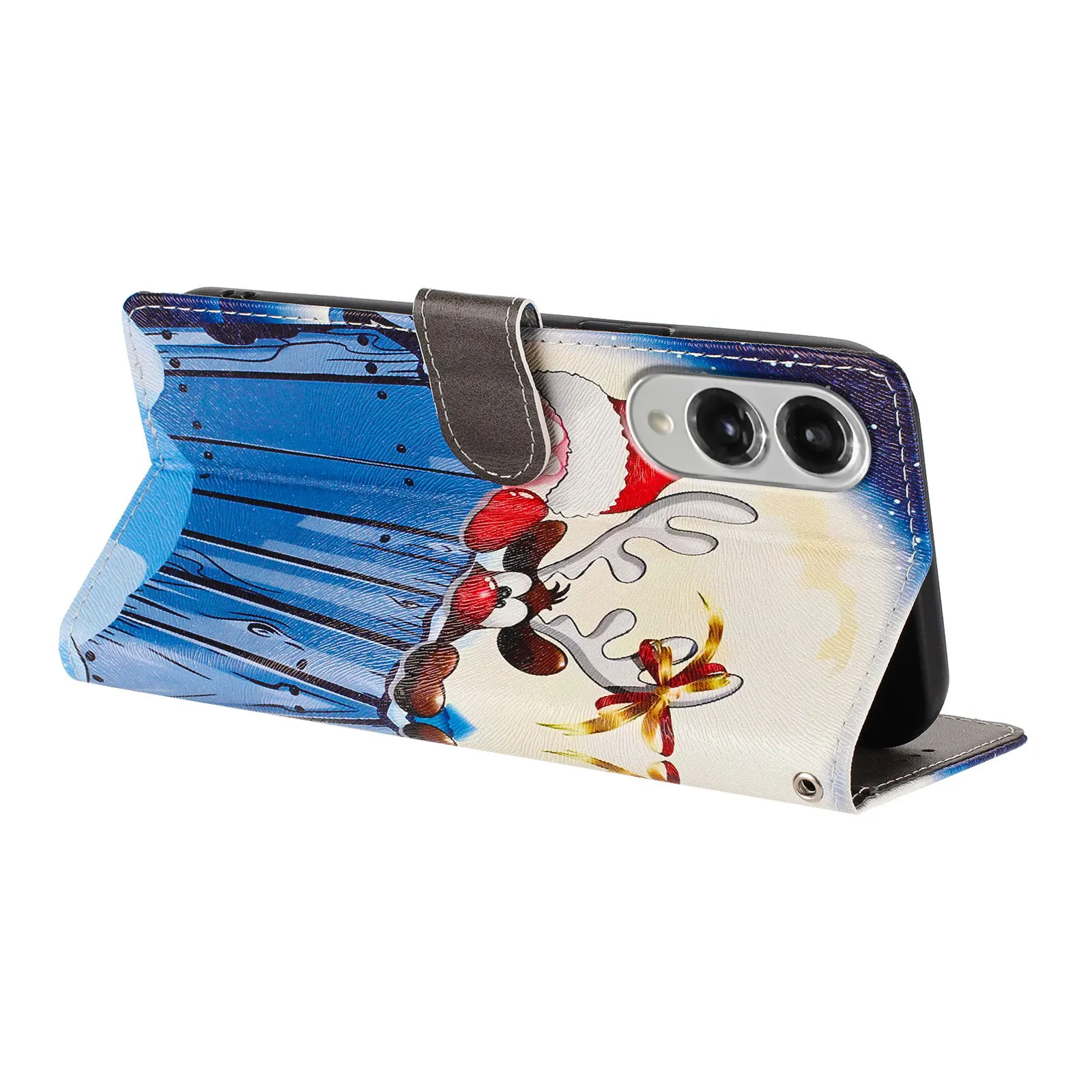 حافظة جلدية مغناطيسية لعيد الميلاد لهاتف سامسونج جالاكسي S26 S25 Edge S24 S23 S22 S21 S20 Ultra Plus FE غطاء قابل للطي مقاوم للصدمات