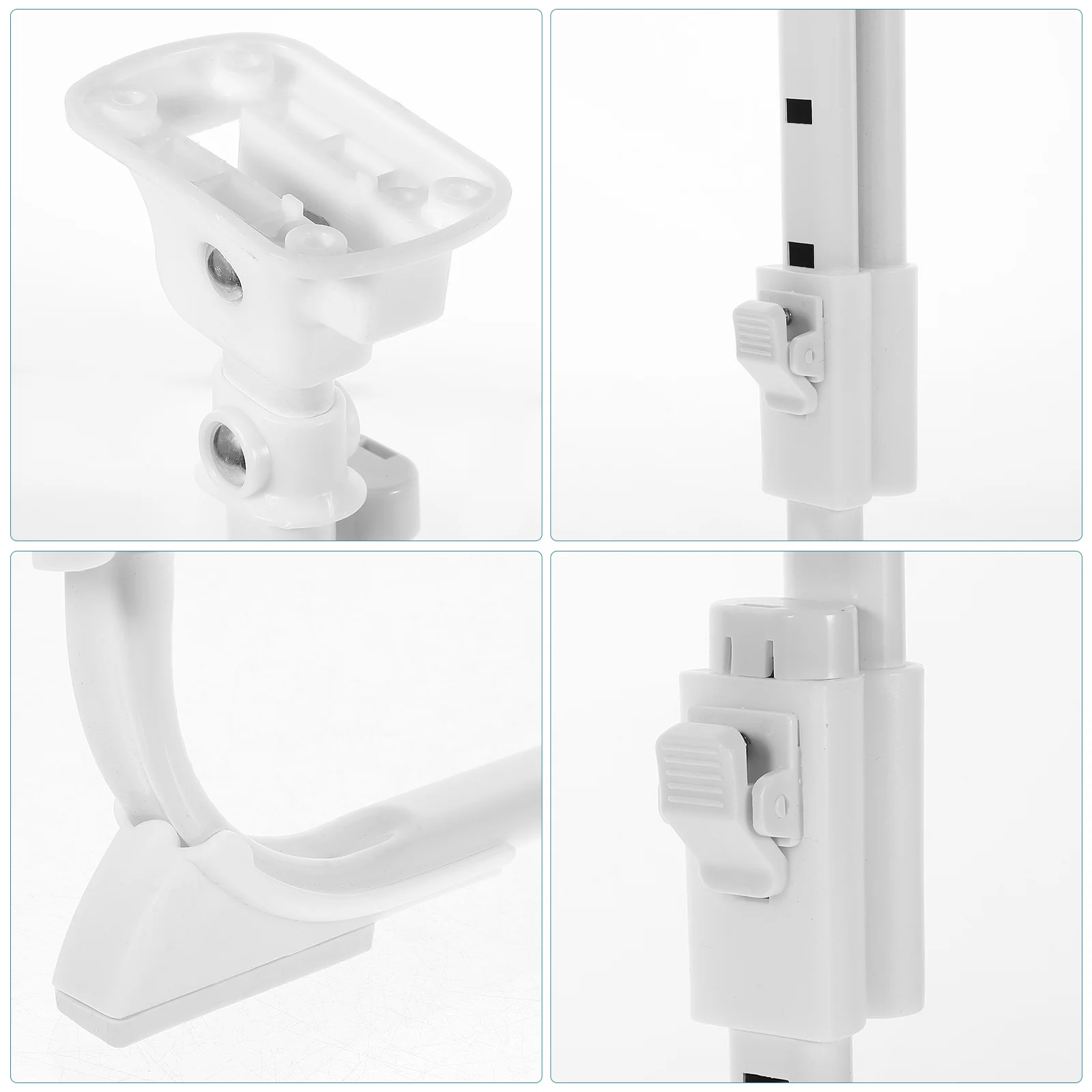 

2Pcs Folding Adjustable Bed Desk Legs Iron Table Legs Self-Locking Foldable Table Feet for Laptop Computer Desk Home Furniture