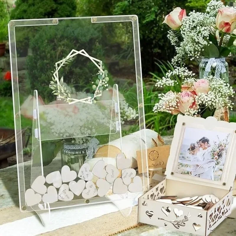 Wedding Guest Book Check-in Desk Country Signs Wedding Supplies Baby Shower Reception Decoration