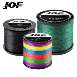 JOF 300M 500M 1000M 4 Strands PE Braided Wire Multifilament Japanese Fishing Line 0.1MM-0.5MM 10LB-83LB Carp Fishing