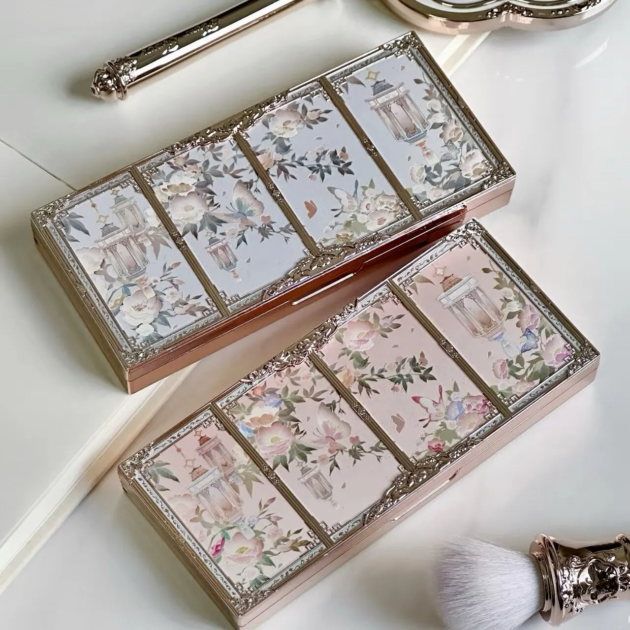 Flower Knows Butterfly Cloud Collar Embossed Highlight & Contour Palette Matte Shadow Brightener 3D Bone Face Sculpt Nose Makeup