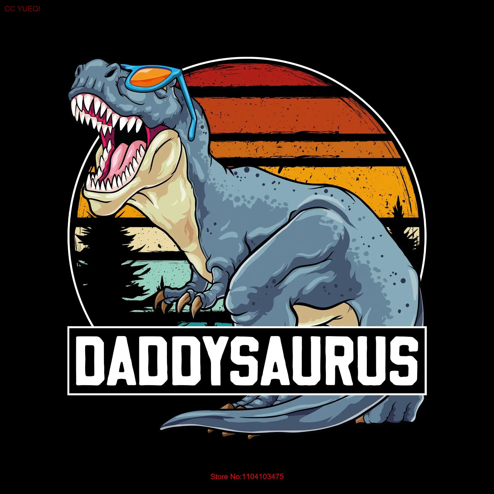 Camiseta Daddysaurus para el Día del Padre, papá, dinosaurio, él, Dino Jurásico de hija, manga larga o corta