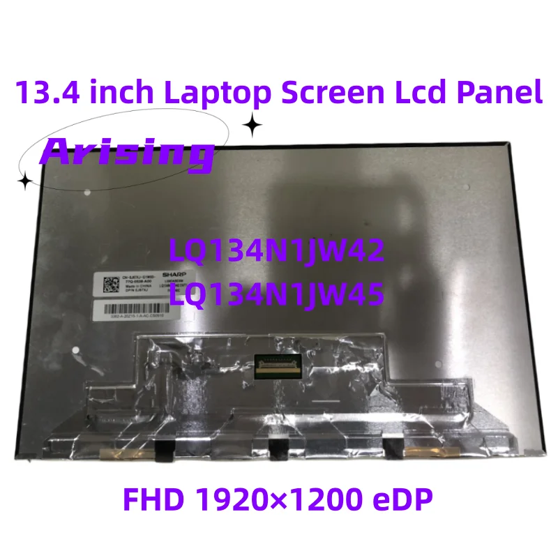 13.4Inch Laptop Display Screen Lcd Panel LQ134N1JW42 LQ134N1JW45 For Dell XPS 13 9300 9310 1920x1200 DP/N: 0XGFJ0