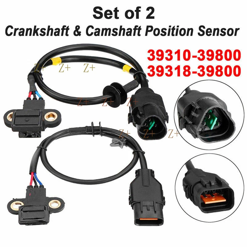 Z+  Set 2 For Kia Sorento 2003-2006 L508 Crankshaft and Camshaft Position Sensor