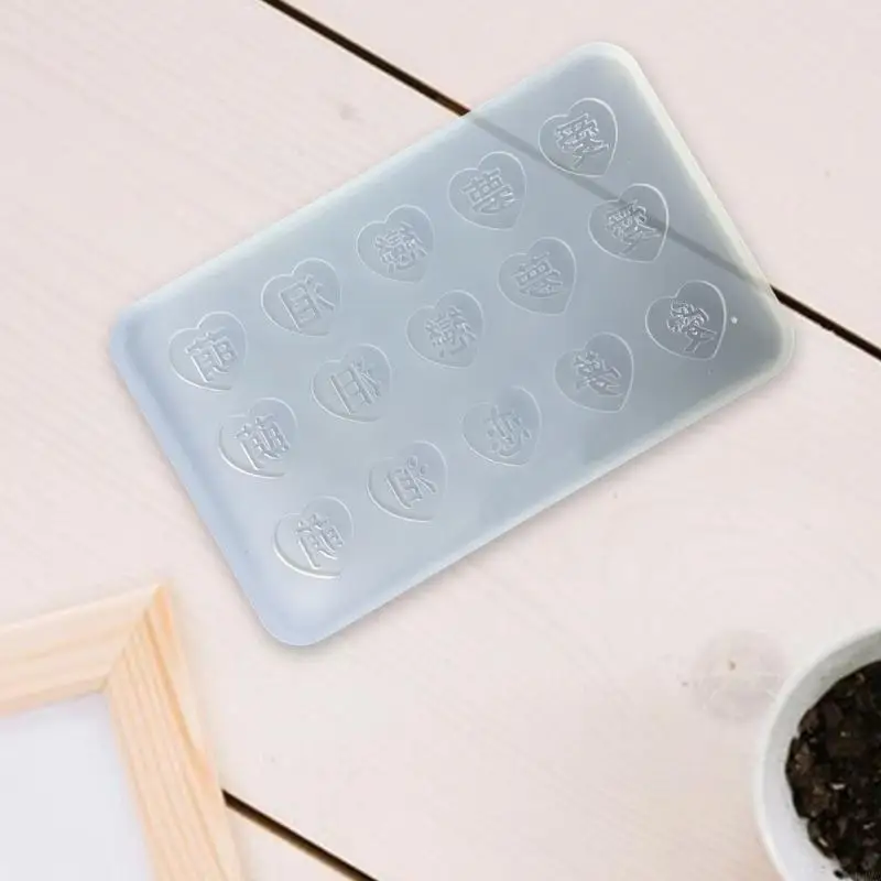 R3MC HEART Associory inshate character accessories mould silicone jewelry mould epoxy tacky make morn for craft lover #3