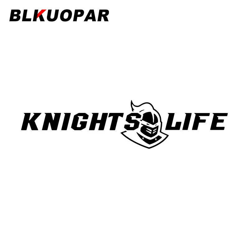 BLKUOPAR Knights Life Pattern Text Car Stickers Armored Warrior Decal Occlusion Scratch Die Cut Laptop Motorcycle Car Lable