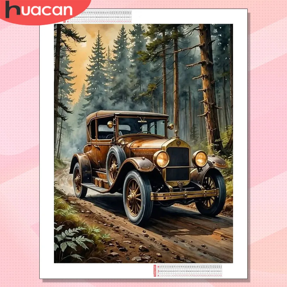 HUACAN Diamond Painting Car Landscape Hobby Creative Handicr