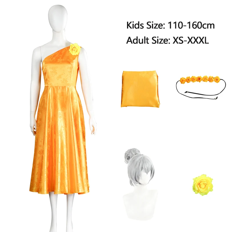 

Зверополис 2 Джуди Хопс Костюм Жёлтые платья Парик Зайка Джуди Косплей Юбка с цветочным ободом Взрослые/Дети Платье для выпускного Хэллоуин/Карнавал/Женщины/Девушка Одежда в стиле аниме