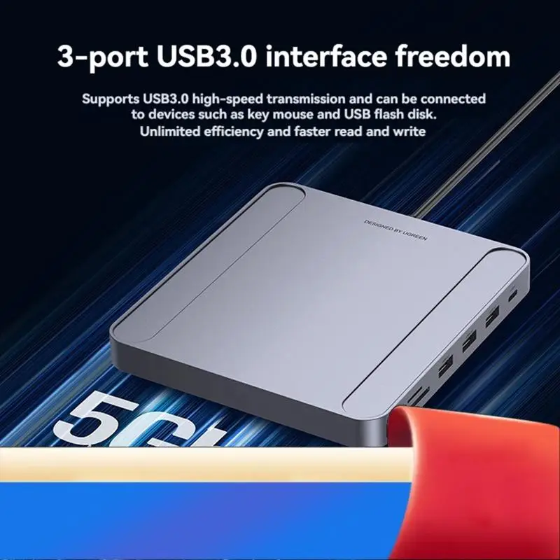 

Концентратор USB C 7в1, док-станция Type-C к гигабитной сетевой карте, 3-портовый USB-считыватель карт для Imac 2021, аксессуары Imac-X62A