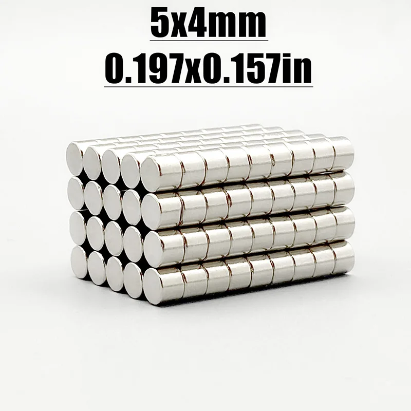 10/20/50/100/200/500 Pcs 5x4 Neodymium Magnet 5mm X 4mm N35 NdFeB Round Super Powerful Strong Permanent Magnetic Imanes 5*4