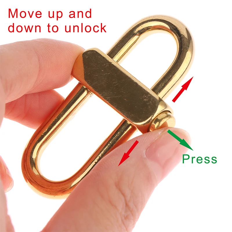 Lock Clip Key Chain For Girl Brass Keychain Anti-oxidation Anti-rust Decorative Brass