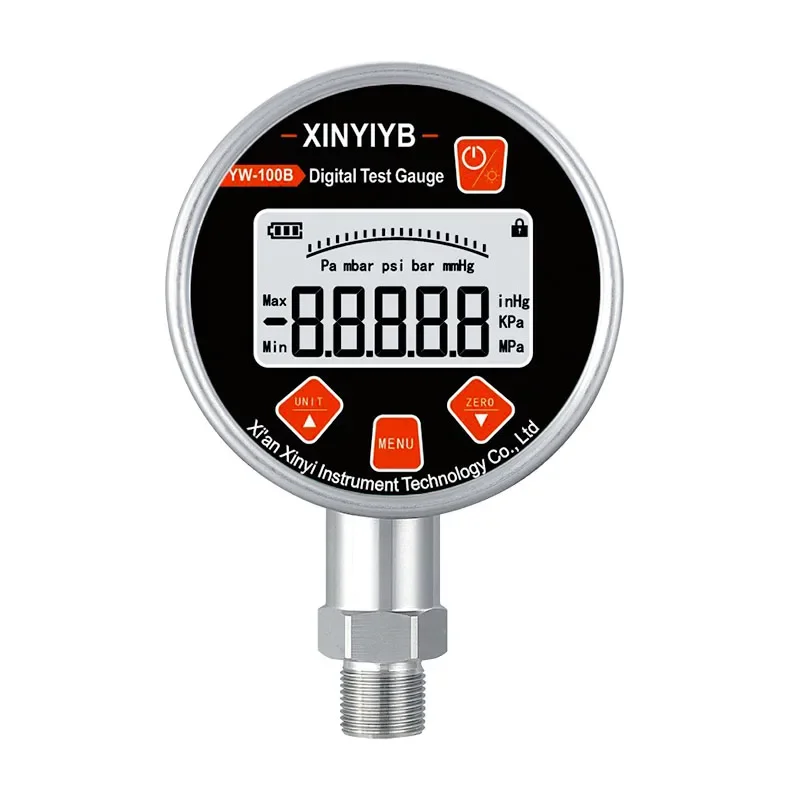 High Precision Smart Digital Manometer 4-20ma Digital Vacuum Pressure Gauge