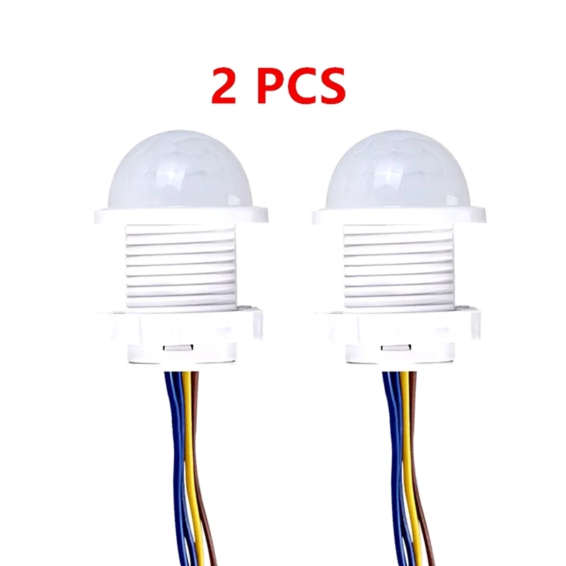 2PCS Smart PIR Sensor Detector Switch 110V 220V Human Body Infrared Motion Sensor Indction Auto On Off Light Switches