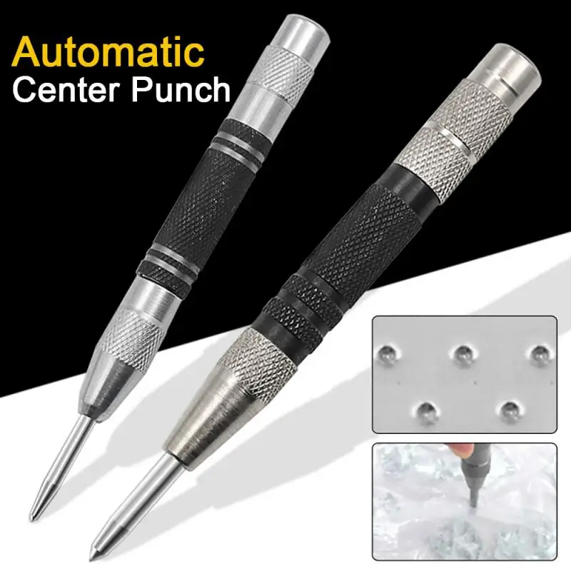 Automatic Centre Punch Adjustable Spring Loaded Automatic Punch General Metal Punch Tool Woodworking Metal Drill Hand Tools Sets