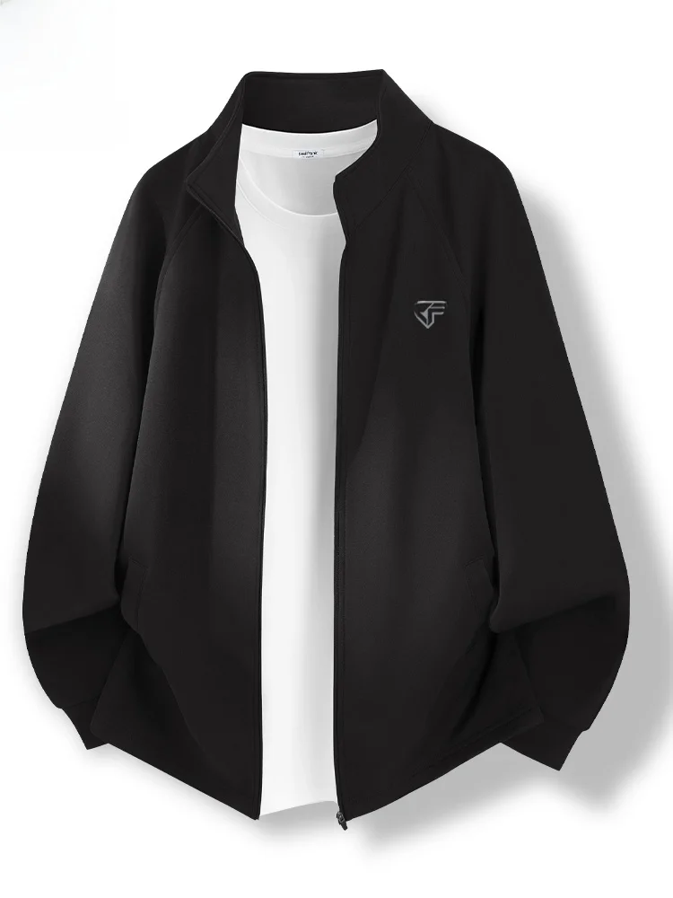 

M Zipper Ne Knitted Cardigan Jaet Large Mouth Monkey Print Casual Loose Fit Polyester Nylon Cosite Fiber