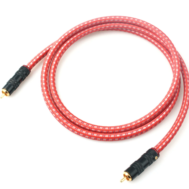 LITON High Quality Silver Plated Digital Coaxial Audio Cable HIFI Audio digital RCA CABLE