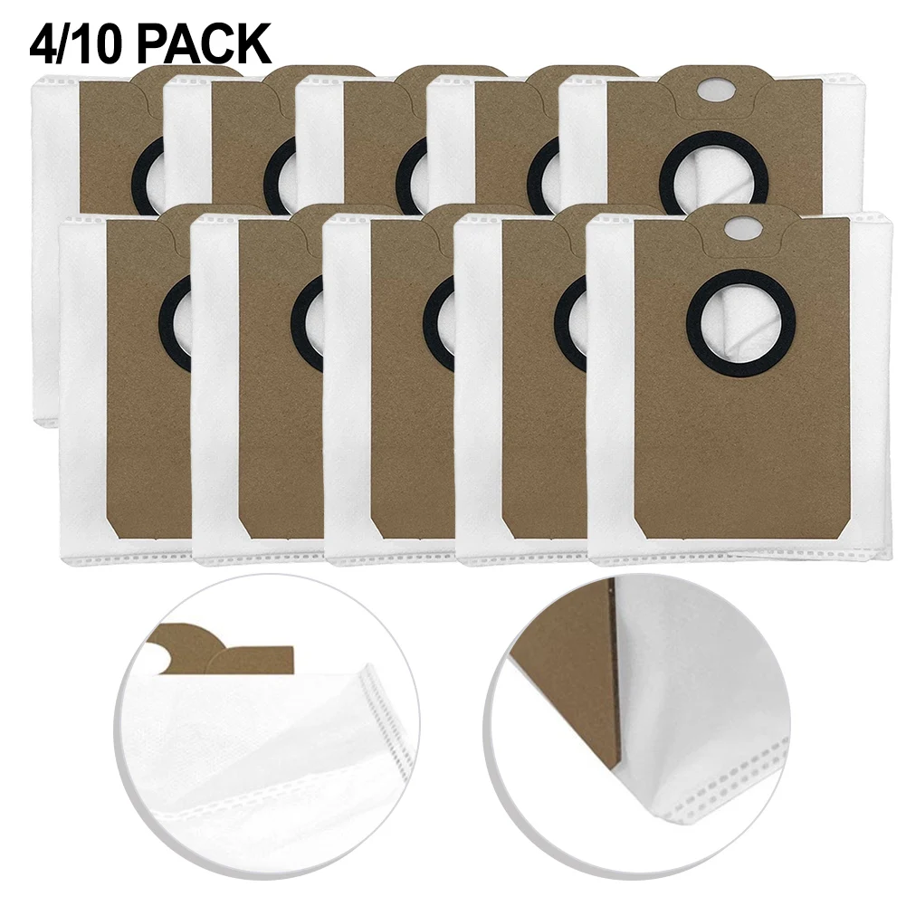 4/10Pcs Replacement Dust Bag For Mamibot EXVAC900S EXCEEDER & AENO= RC4S Vacuum Parts High Capacity Non-Woven Filter Bags