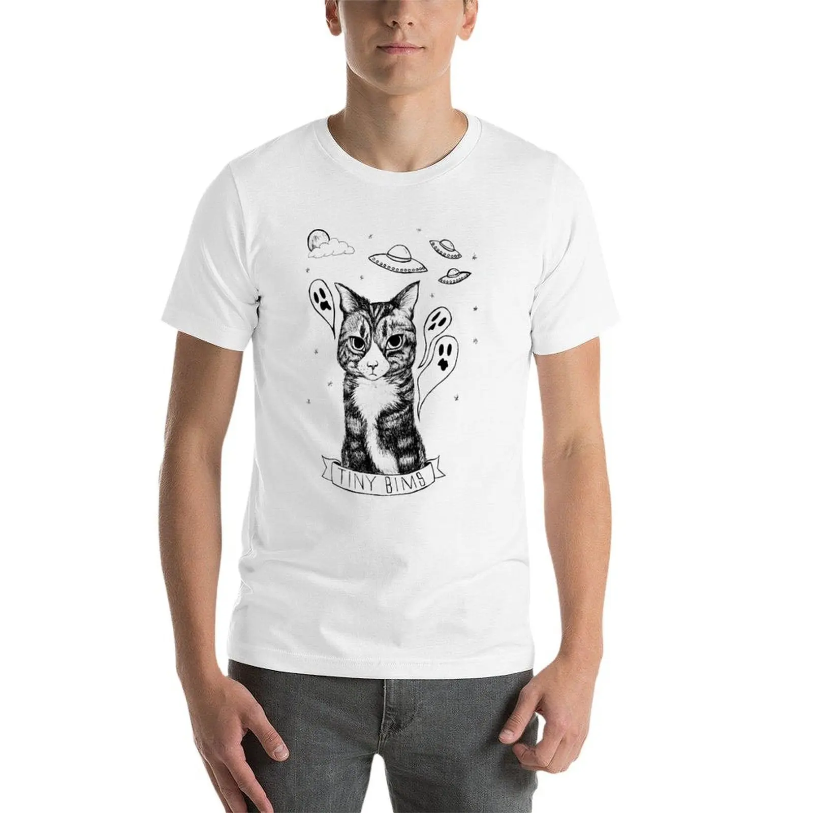 تي شيرت قطني فاخر RLGS t man تي شيرت قطني B&W Friends قمصان رجالي قمصان صغيرة 100% ورجل