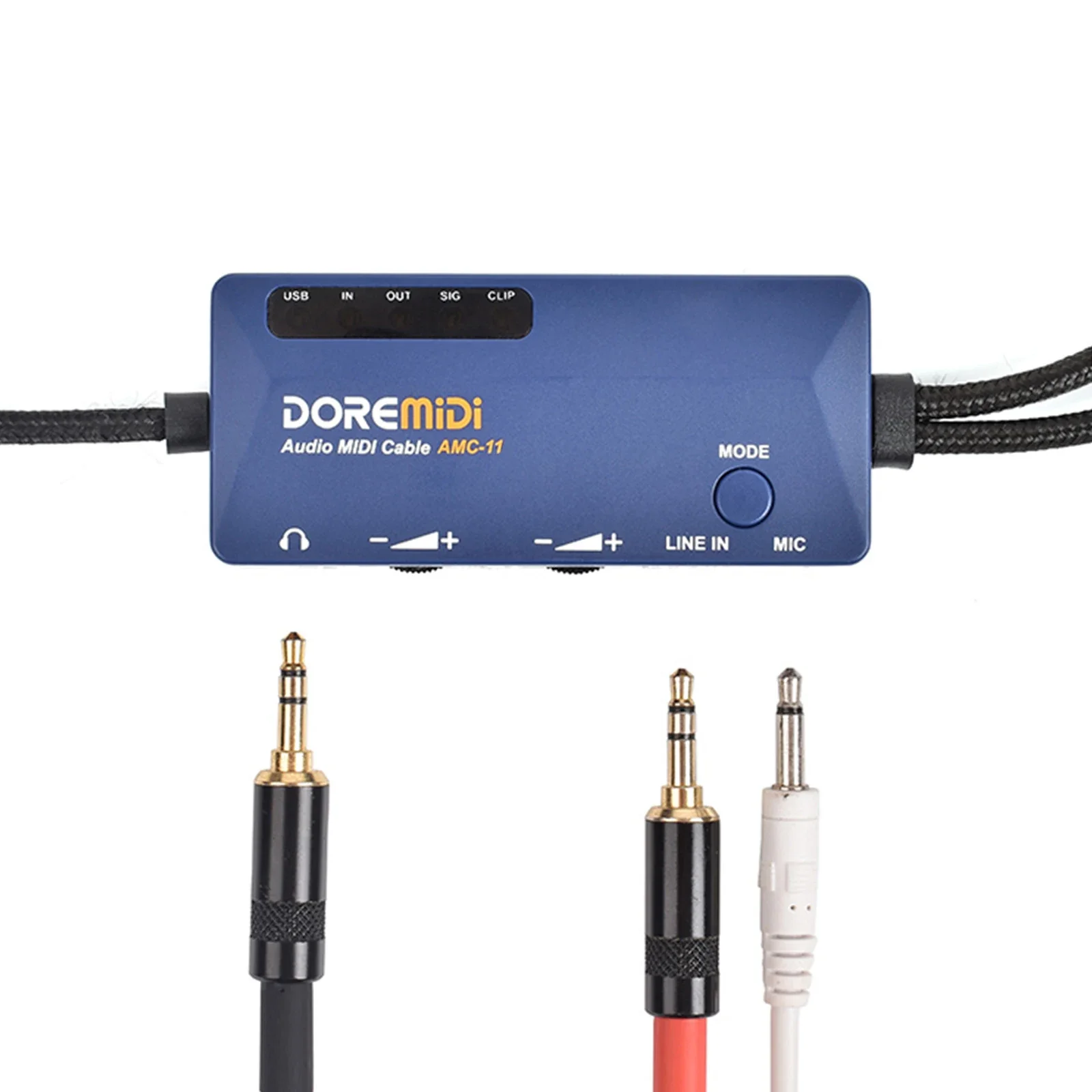 Interfejs audio Amc-11 Midi na USB — konwerter 5-pinowy z 16-kanałowym miksowaniem i 10-pasmowym korektorem, wbudowana karta dźwiękowa do nagrywania w studiu