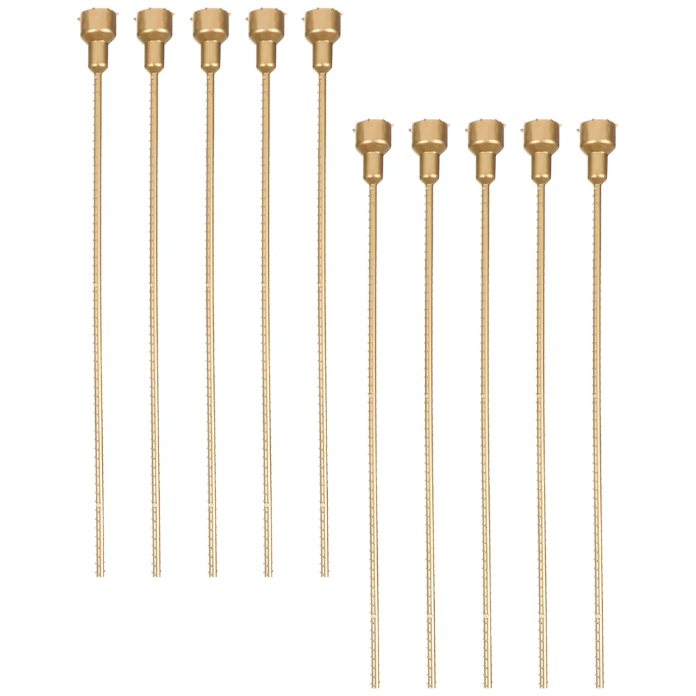 

Extension Pole for Flower Plastic Water Pipe Indoor Plants Floral Stems Golden Pvc