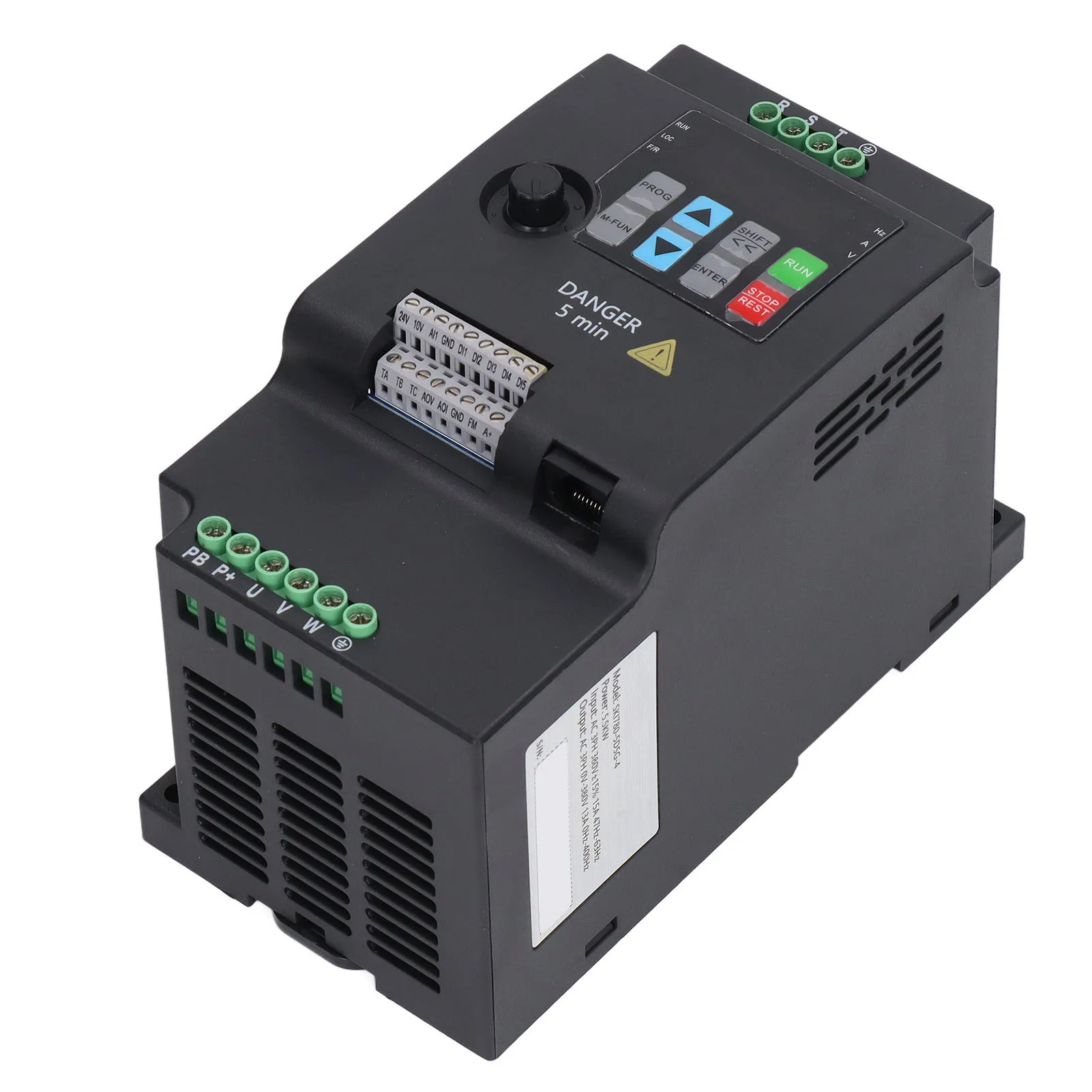 三相周波数インバータ 可変周波数ドライブ 三相周波数コンバータ 5.5KWモーター AC380V入力 AC0‑380V出力