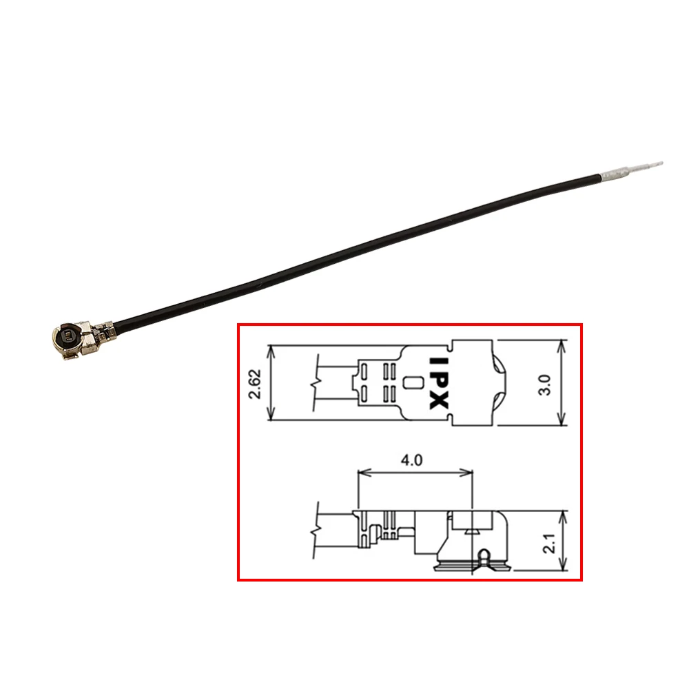 10Pcs/lot U.fl IPX /UFL Female 1.13mm Pigtail Solder Adapter Antenna WiFi Cable Extension Cord Connector Length 7CM-50CM