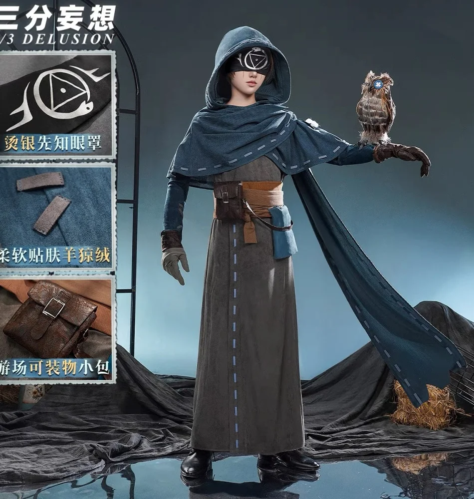 

COWOWO Identity V Eli Clark Seer Men Cosplay Costume Cos Game Anime Party Uniform Hallowen Play Role Clothes Clothing