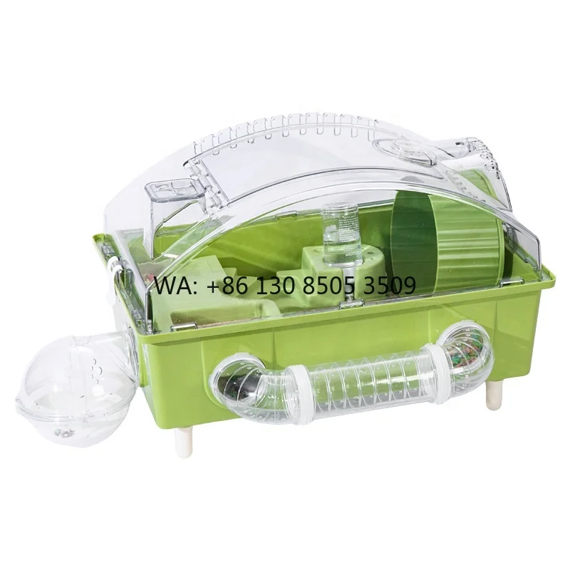 

Hot Selling 360 Transparent Transparent Hamster Cage 45 Base Cage Gold Silk Bear Nest Large Size Hamster Cage Landscape Villa